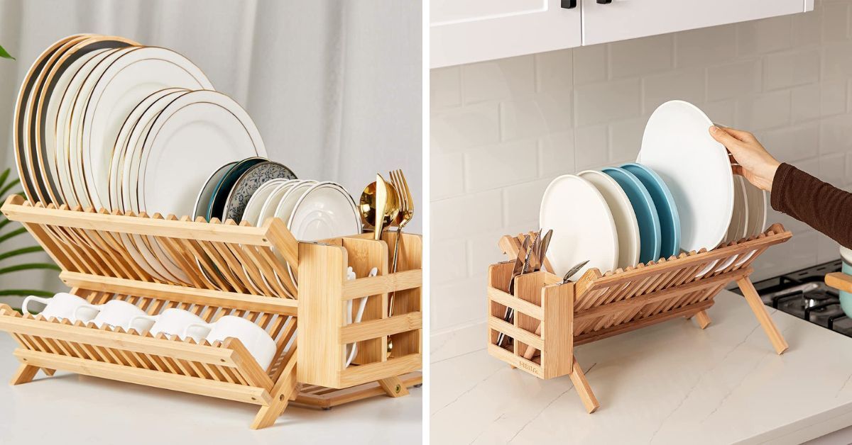 Transform Your Kitchen With These 5 Wooden Dish Drying Racks!