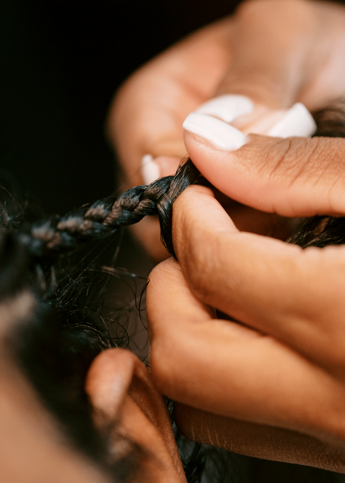 Perfectly Braided Hair With The Best Mousse For Braids