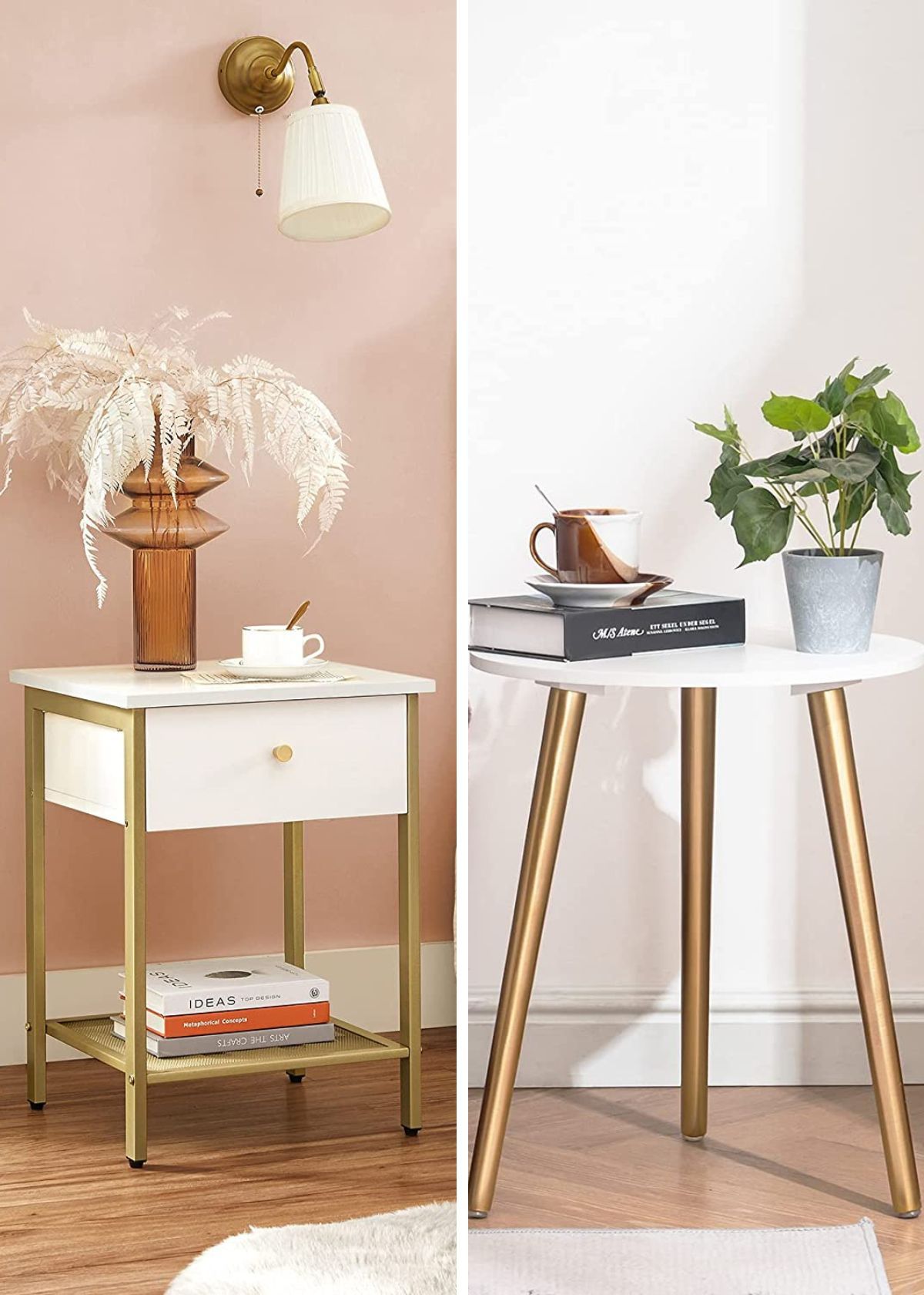 Add Some Shine To Your Sleep Space The Best Gold Bedside Tables!