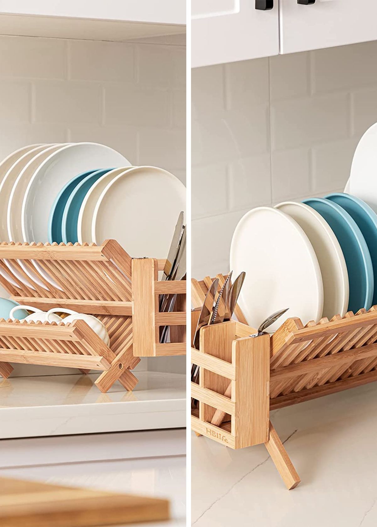 Elevate Your Kitchen Aesthetic With These Trendy Wooden Dish Racks!