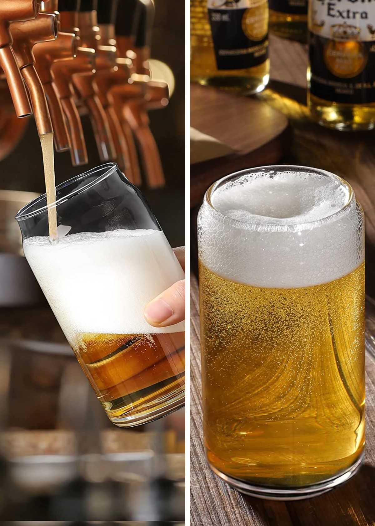 Cold Beer, Classy Vibes - Enjoy With Beer Can Glasses!