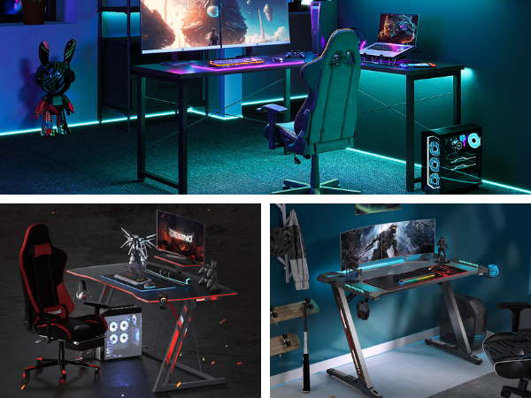 Level Up Your Gaming Setup With The Ultimate Black Gaming Desks!