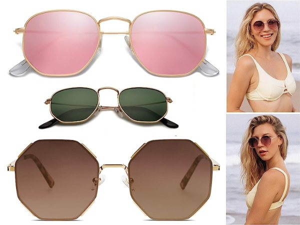 Level Up Your Fashion Game: Top 5 Must-Have Hexagon Sunglasses!