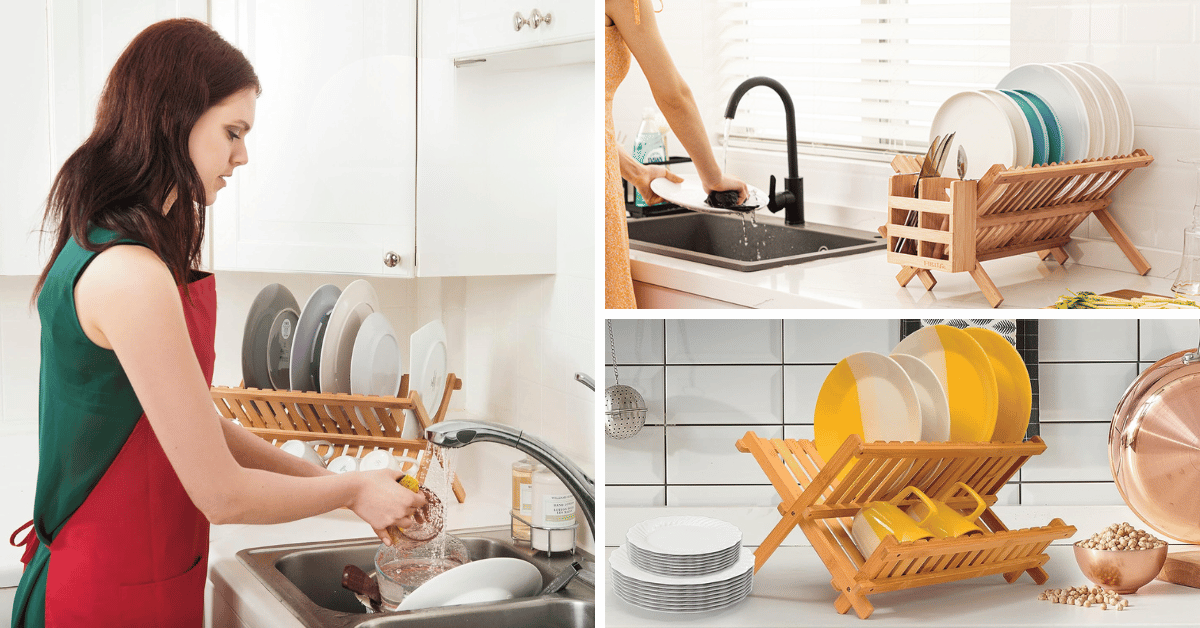 Transform Your Kitchen With These 5 Wooden Dish Drying Racks!