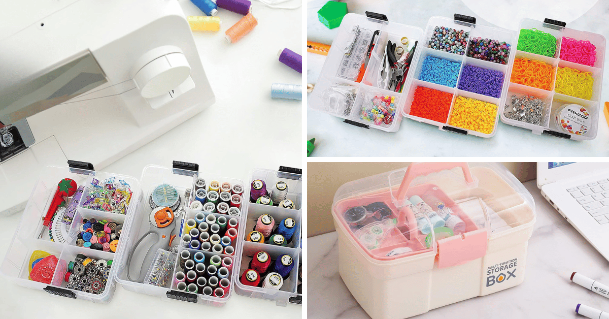 Stitch, Store & More With These 5 Best Sewing Box Organizers!